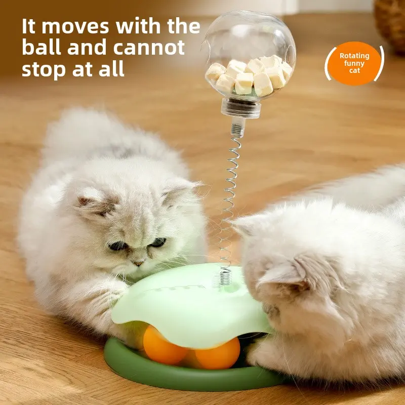 Cat toy Leaky food ball fun cat stick Cat play turntable toy self high magic pet supplies cat toy  cat supplies