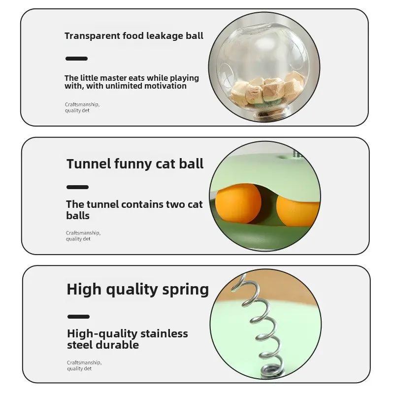Cat toy Leaky food ball fun cat stick Cat play turntable toy self high magic pet supplies cat toy  cat supplies