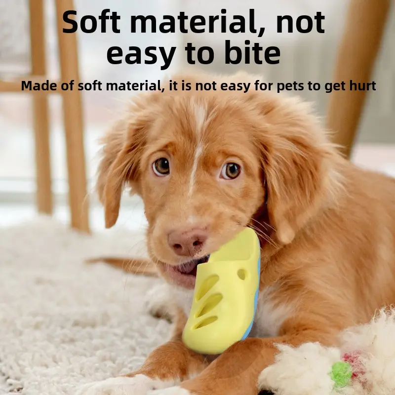 Pet bath Massage brush Cute Crocs shape dog bath cleaning beauty brush pet grooming  dog