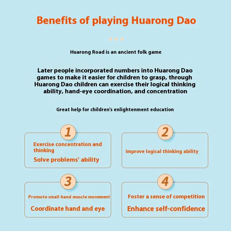 Magnetic Digital Huarong Road Sliding Puzzle Children's Educational Toys puzzles for kids