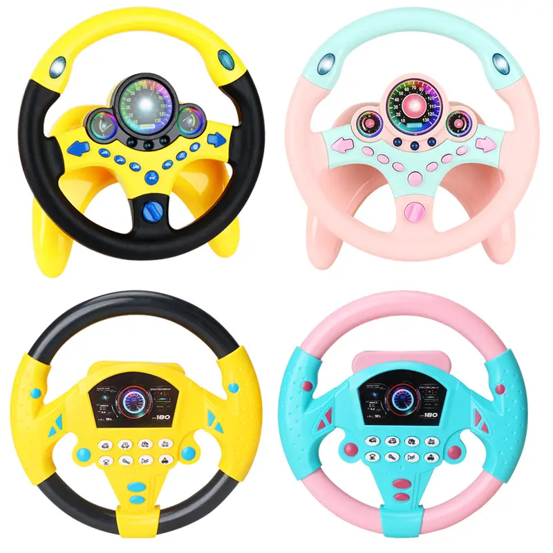 Co-pilot steering wheel early education machine emulator baby learning toy learning education