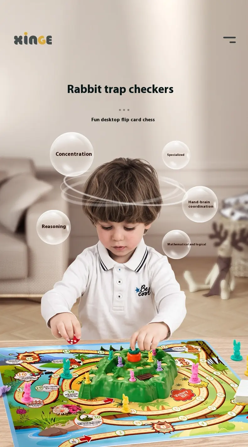 Rabbit Trap Board Game Cards Parent-Child Toys Interactive Fun Creative Children's Games Tabletop Toys board games
