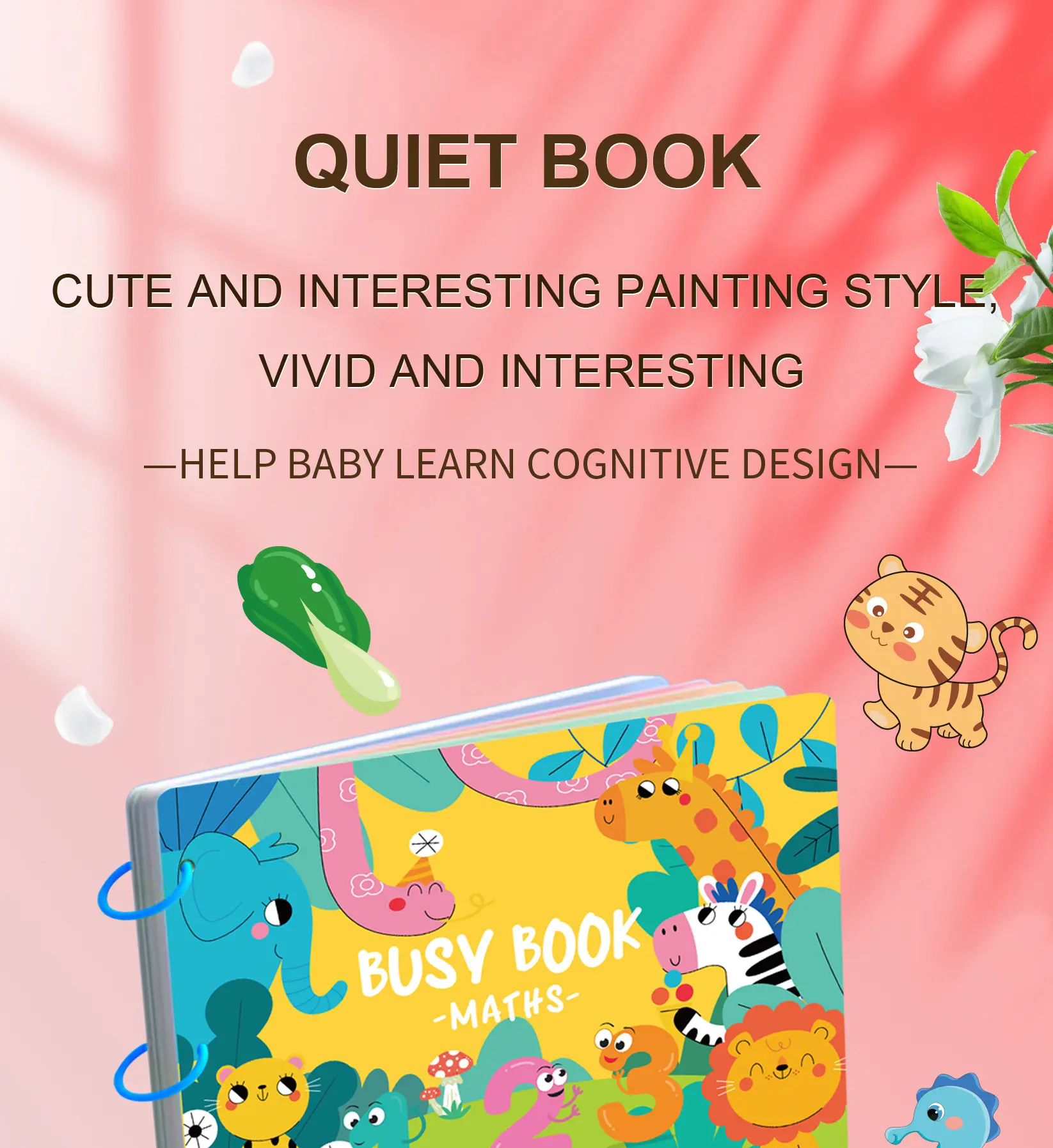 Children's busy book tearing book Anjing book pasting book educational toys early childhood education book learning education