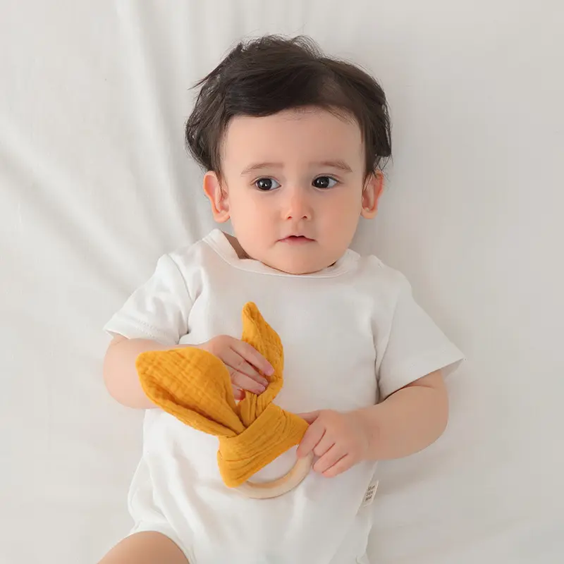Baby soothing towel can be imported hand puppet toy baby sleeping artifact can bite gauze muppets hand puppet