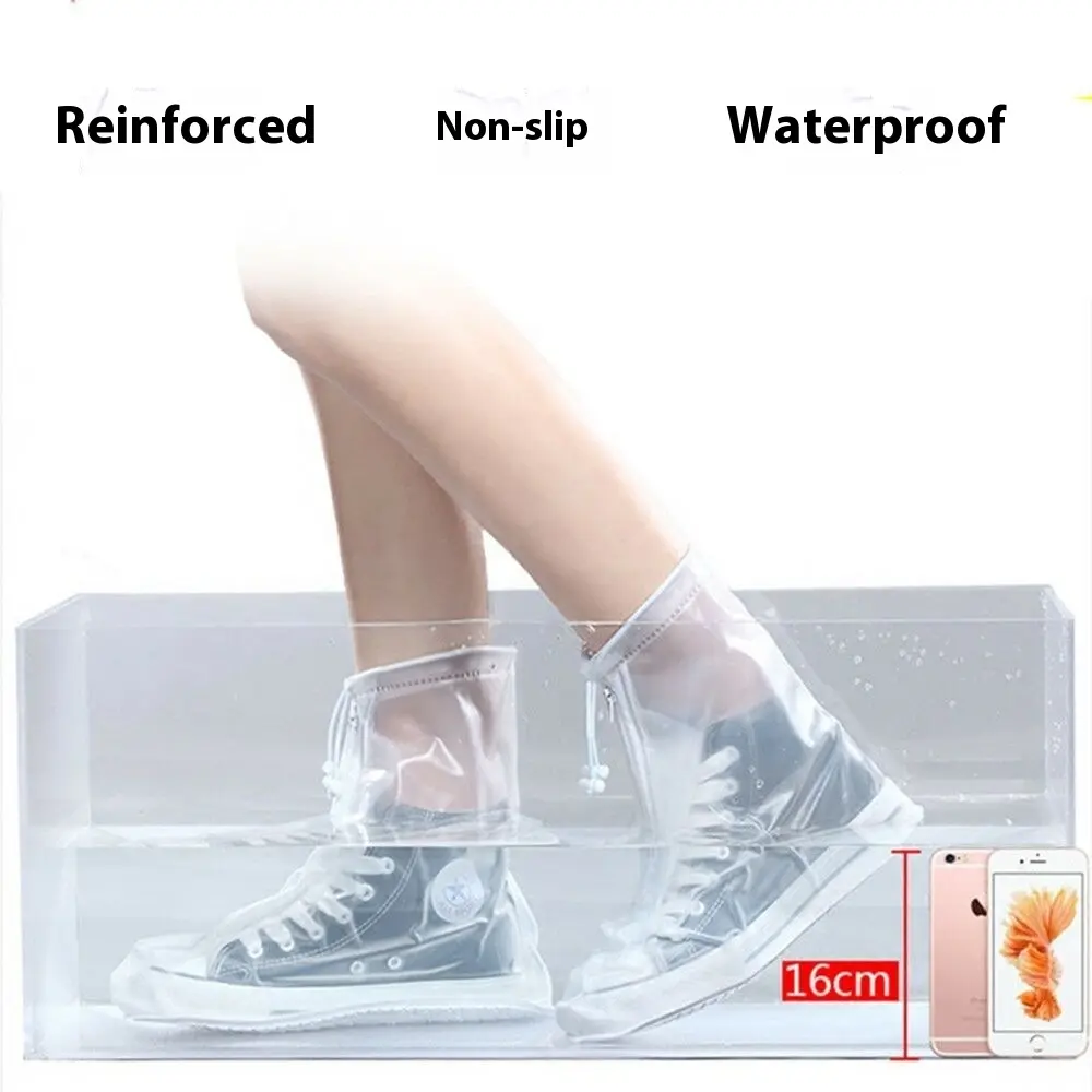 Non-slip wear-resistant waterproof shoe cover rain boot cover with waterproof layer shoe protector shoes cover rain waterproof