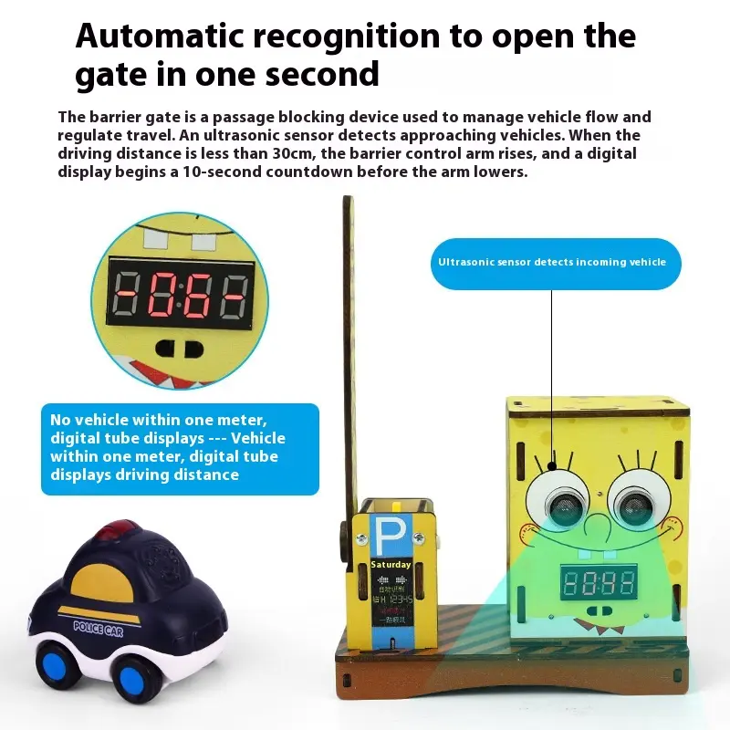Scientific experimental toys DIY induction gate machine ultrasonic intelligent module technology small production science toy