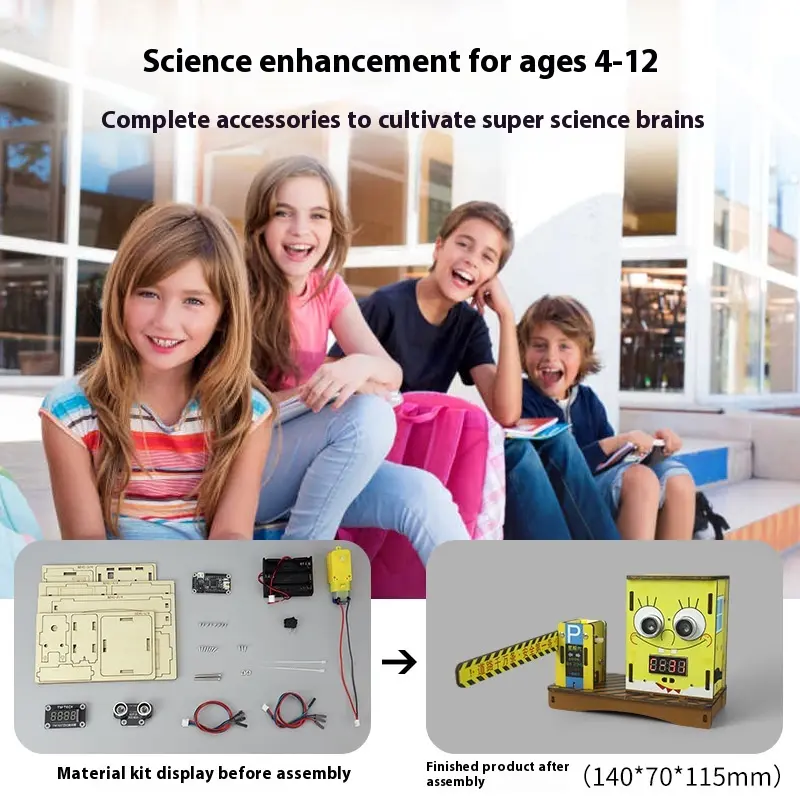 Scientific experimental toys DIY induction gate machine ultrasonic intelligent module technology small production science toy