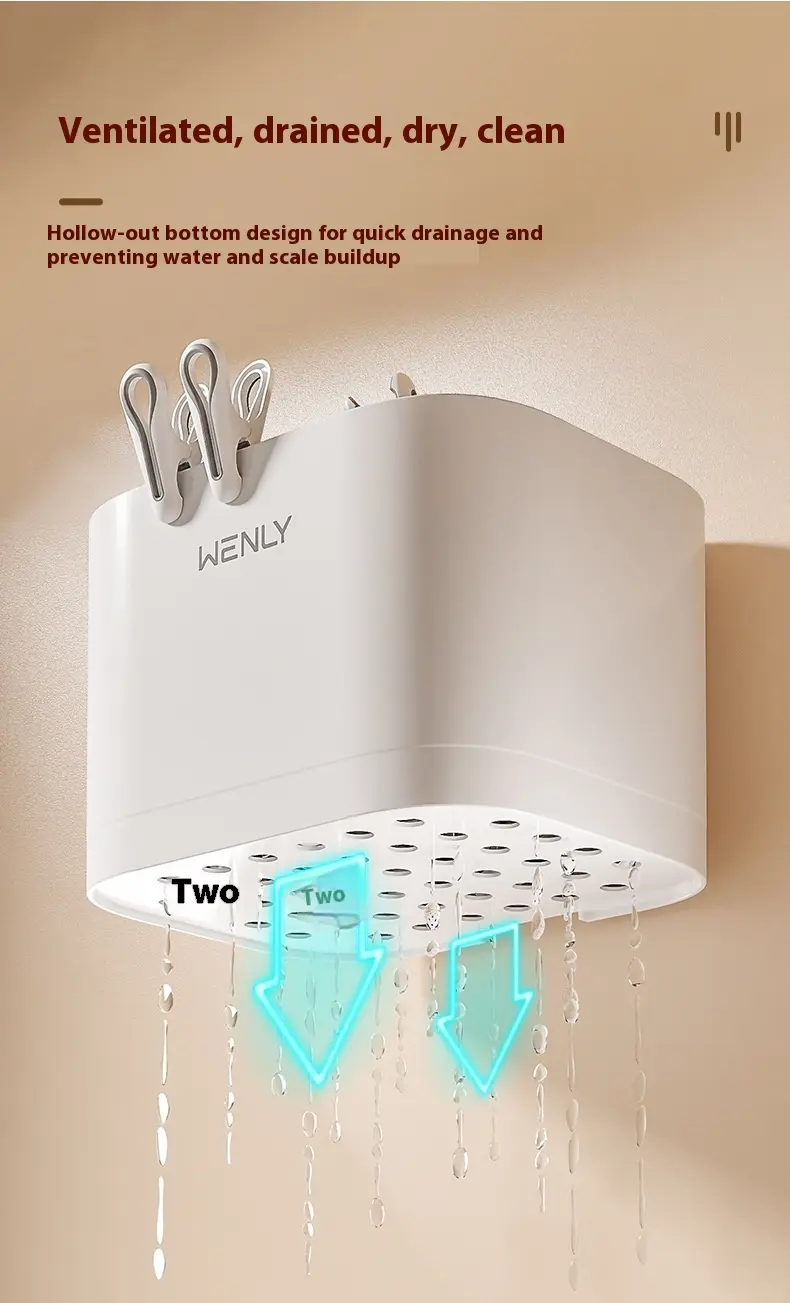 Clip clothes drying clip strong fixed socks clip storage basket household windproof and non-slip organizer box socks clips
