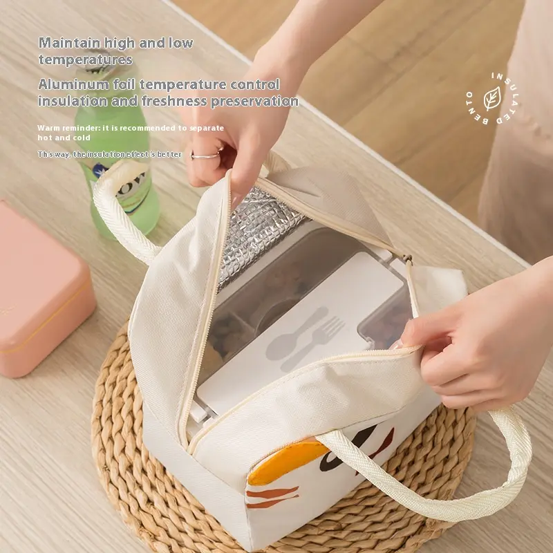 Thickened aluminum foil bento bag, office worker lunch box, outdoor thermal insulation bag, lunch bag. lunch bags for women
