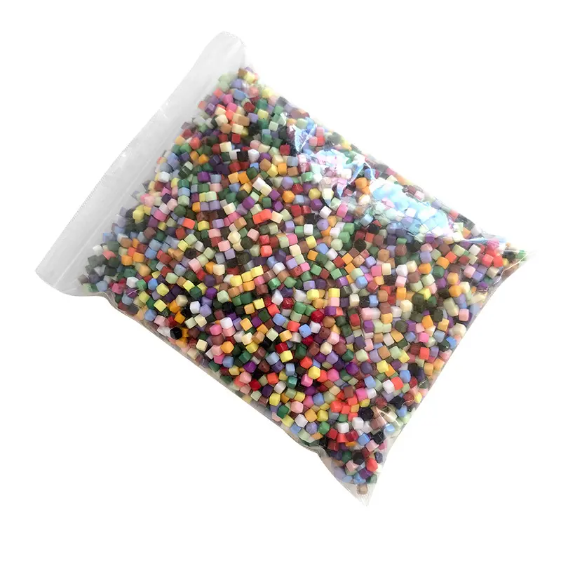 4X4mm small particle mosaic acrylic mosaic square beads non-porous square handmade DIY material
