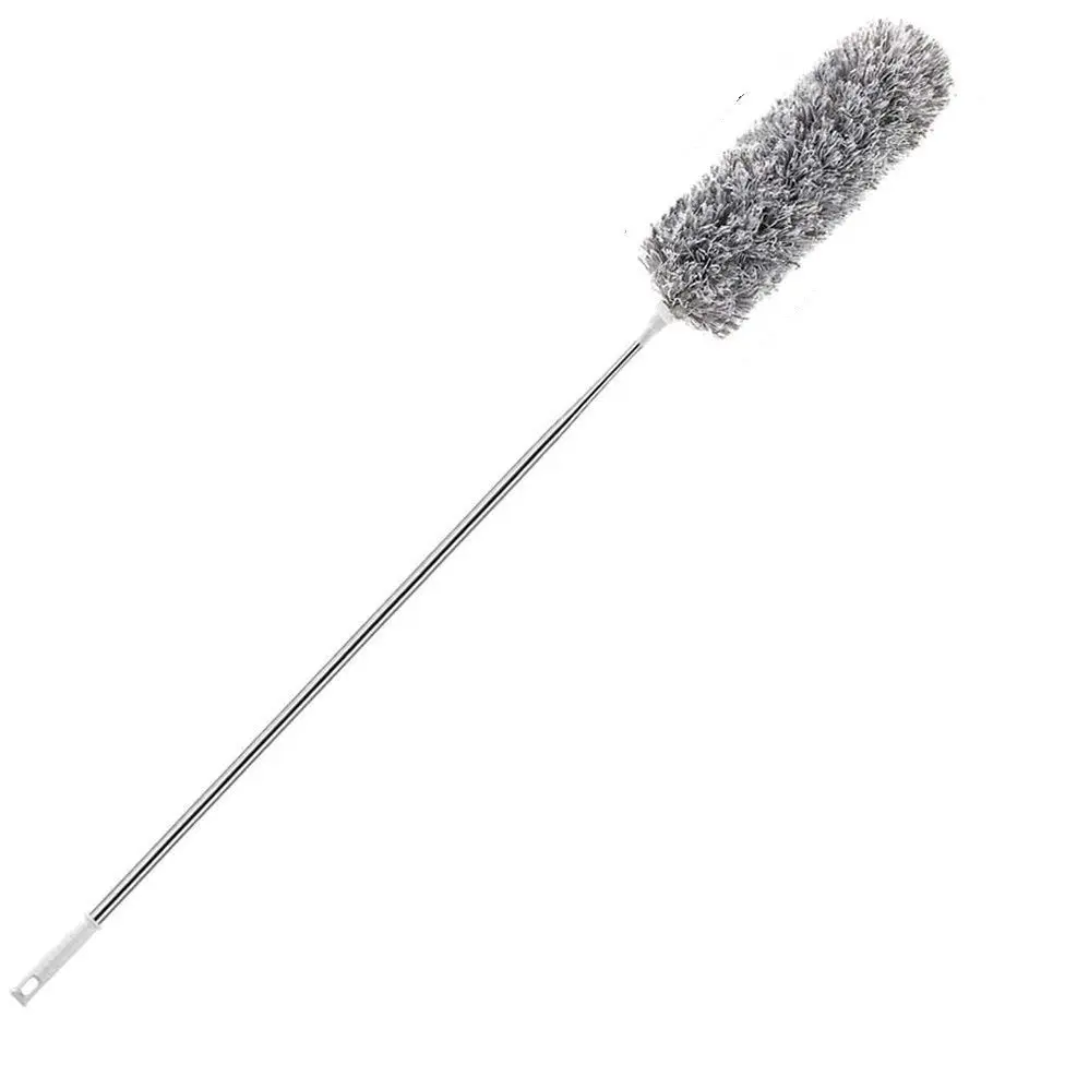 Retractable fiber feather duster, household cleaning appliance, tool for cleaning cobwebs, dust duster household clean