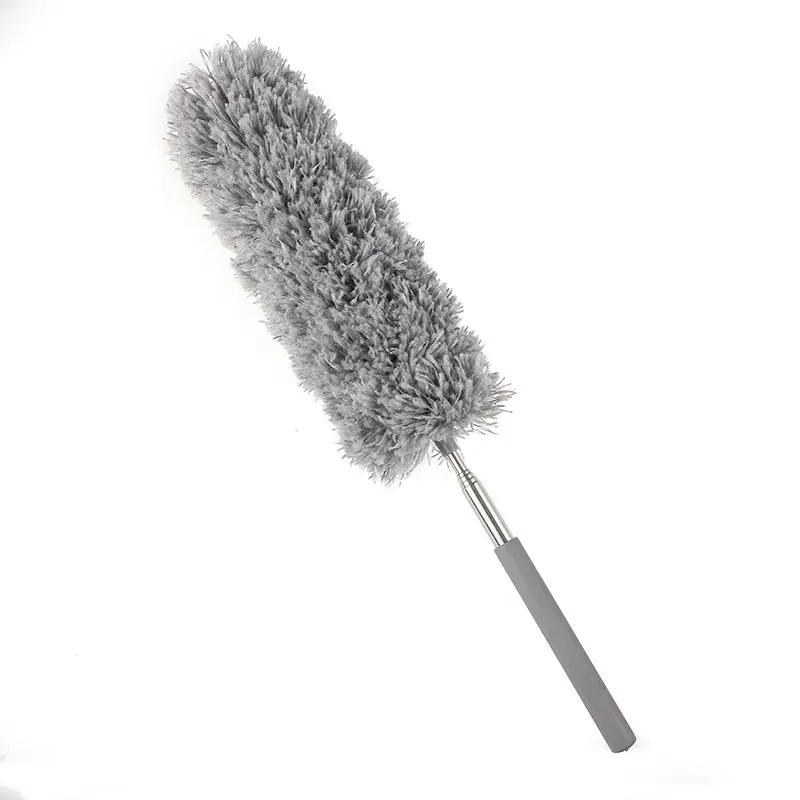 Retractable fiber feather duster, household cleaning appliance, tool for cleaning cobwebs, dust duster household clean