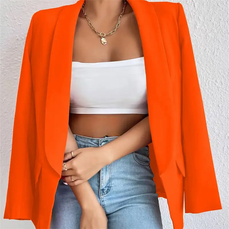 Red new small suit commuter spring and autumn coat top women's versatile fashion blazer women coat