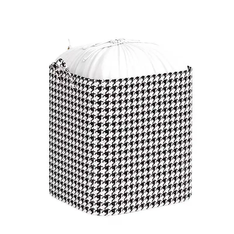 Clothes storage bag Bundle mouth pull-out dust storage basket Home clothes finishing packing bag Moving bag foldable storage box