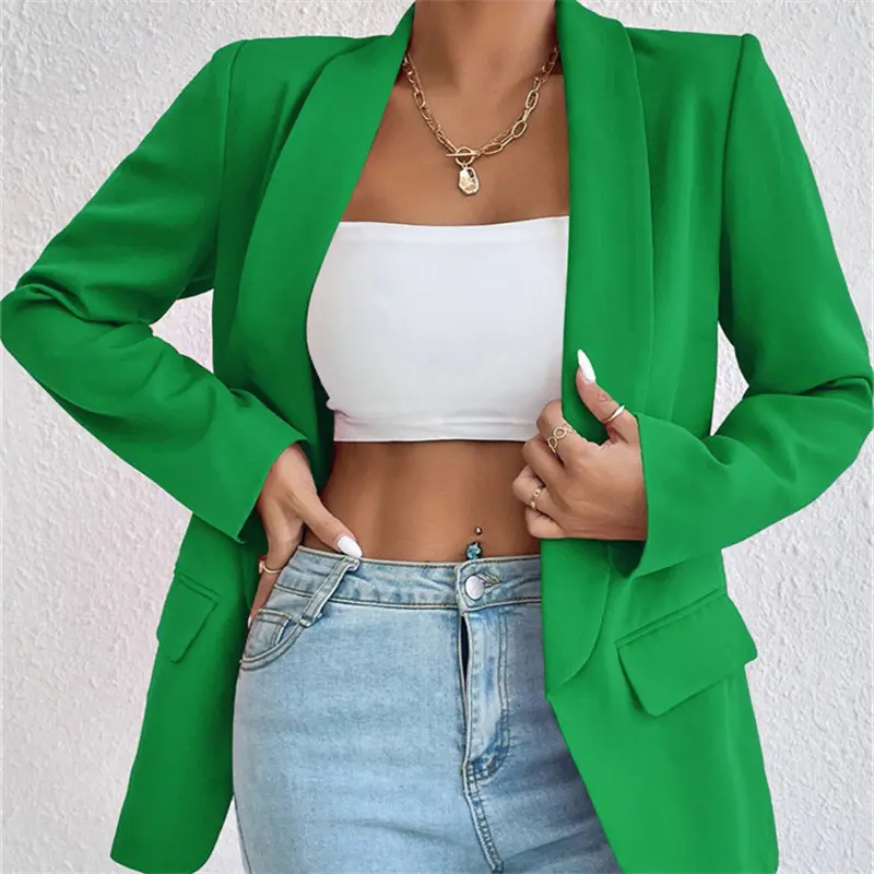 Red new small suit commuter spring and autumn coat top women's versatile fashion blazer women coat