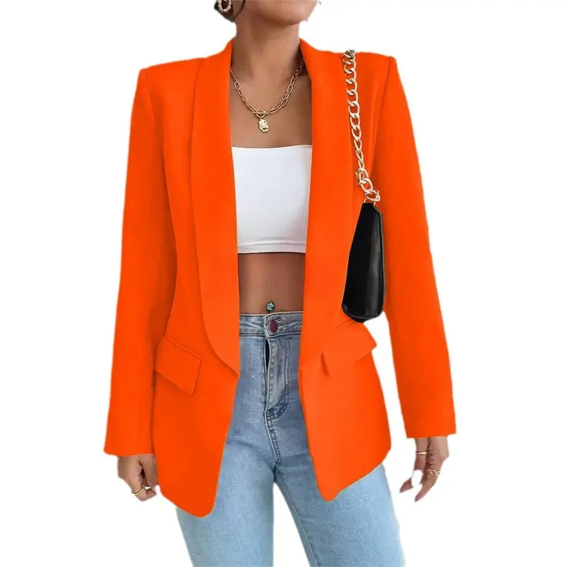 Red new small suit commuter spring and autumn coat top women's versatile fashion blazer women coat