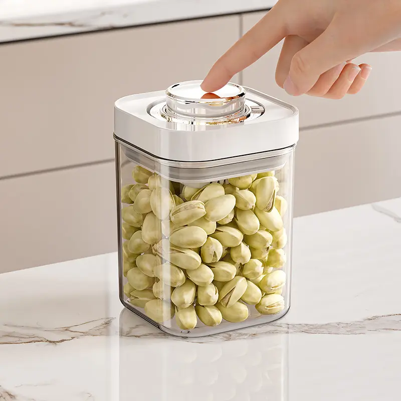 Kitchen Sealed Tank Press Storage Tank Flour Snacks Grains Storage Box Household Storage Tank kitchen organizer