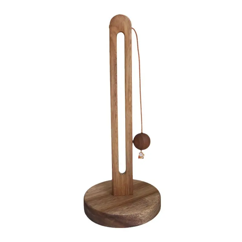 No punching wooden roll paper rack, plastic wrap storage rack, vertical rag, lazy rack.