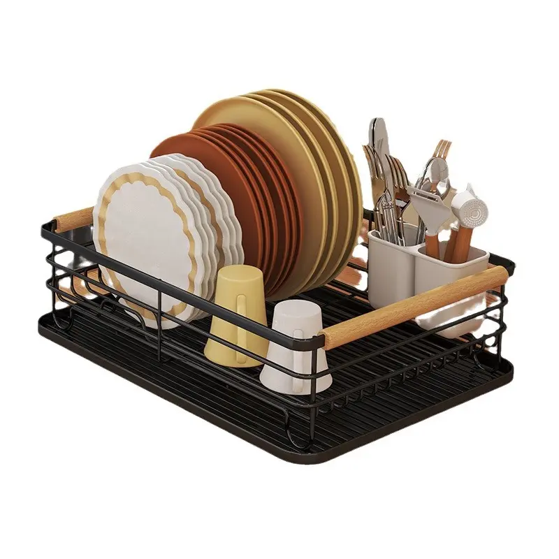 Dish Storage Rack Sink Drain Bowl Rack Shelf Kitchen Countertop Drain Storage Box