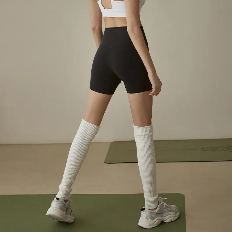 selected nude yoga shorts women's three-point pants sports tight fitness pants high waist hip lift summer running cycling pants