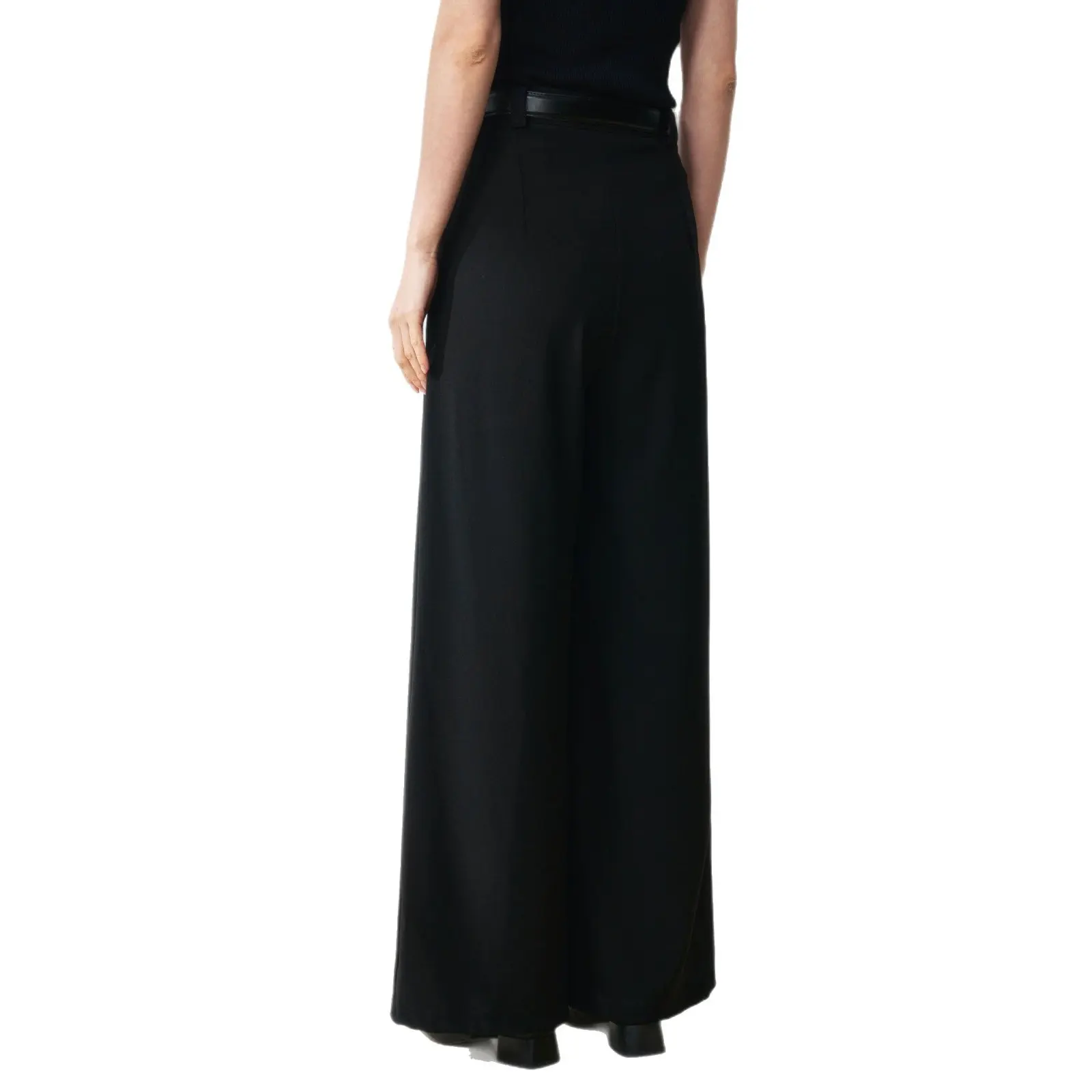 Commuting versatile loose drape straight high long leg suit pants women vetement femme pants traf women