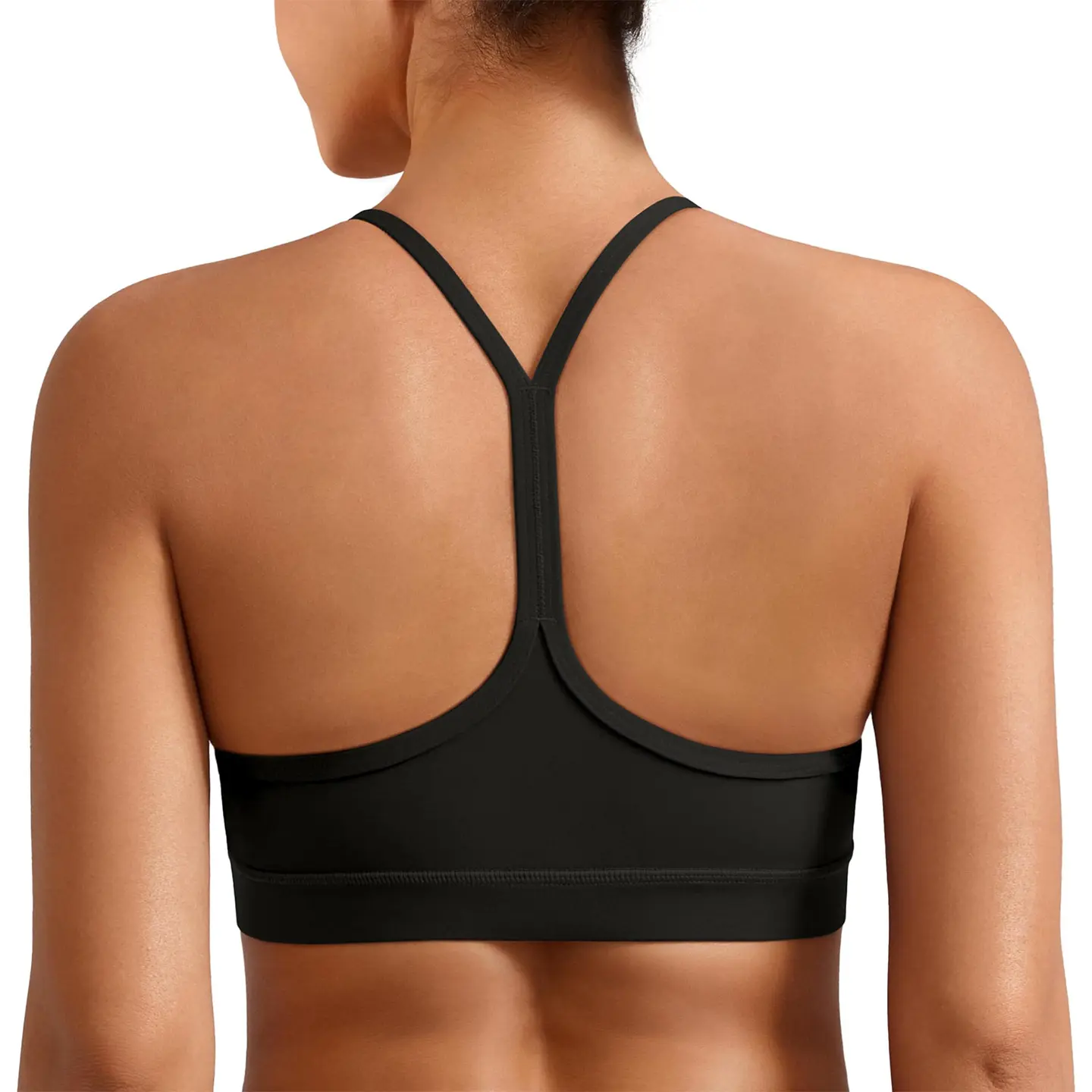 Sling sports underwear, thin shoulder straps, beautiful back, shockproof and skin-friendly, nude fitness vest, high elastic yoga