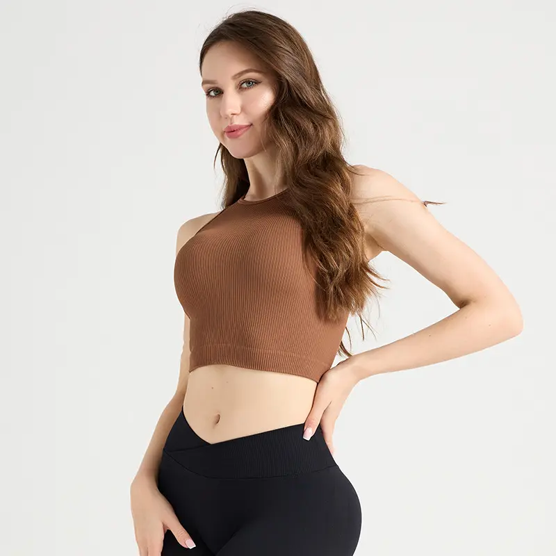 Seamless Outdoor Sports Yoga Vest Running Fitness Threaded Training Sports Underwear