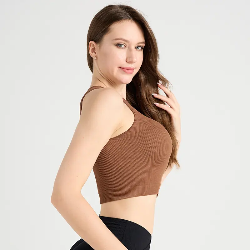 Seamless Outdoor Sports Yoga Vest Running Fitness Threaded Training Sports Underwear