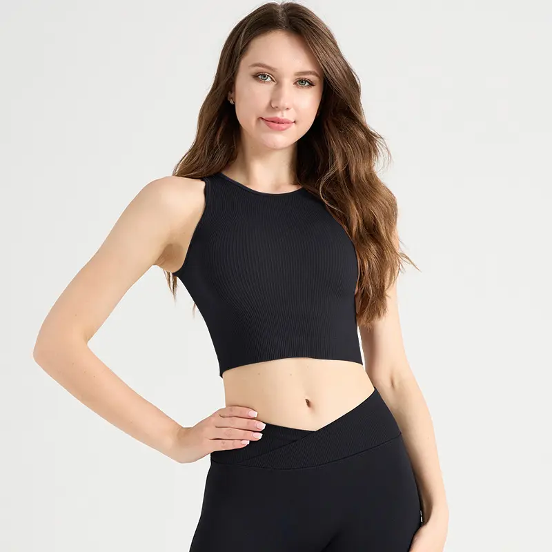 Seamless Outdoor Sports Yoga Vest Running Fitness Threaded Training Sports Underwear