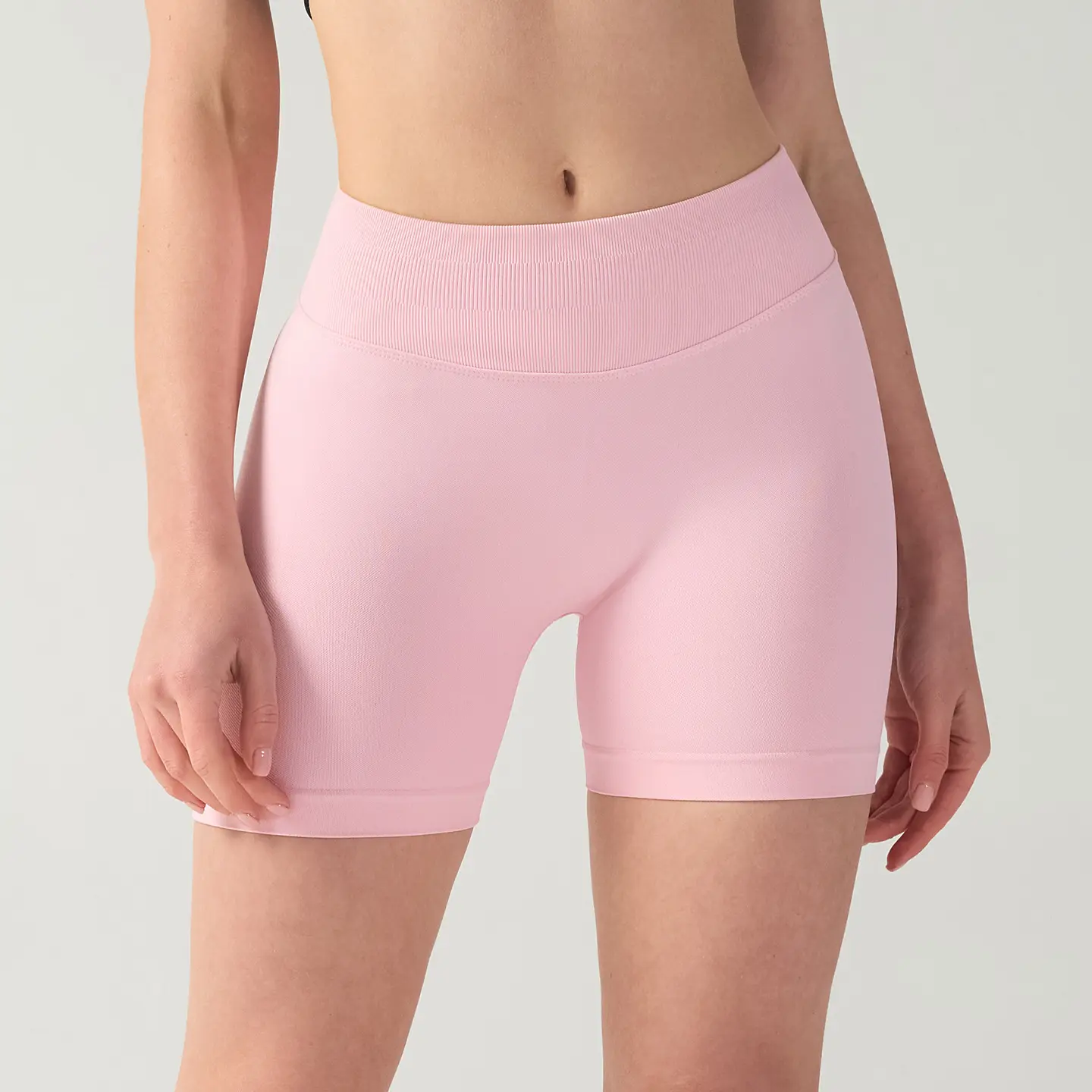 High Elastic Hip Lift Fitness Yoga Shorts Peach Hip No Embarrassment Line Pilates Medium Intensity Training Sports Shorts