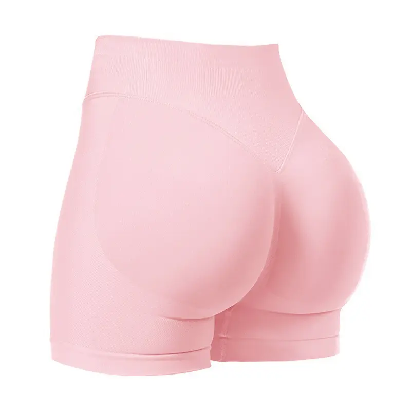 High Elastic Hip Lift Fitness Yoga Shorts Peach Hip No Embarrassment Line Pilates Medium Intensity Training Sports Shorts