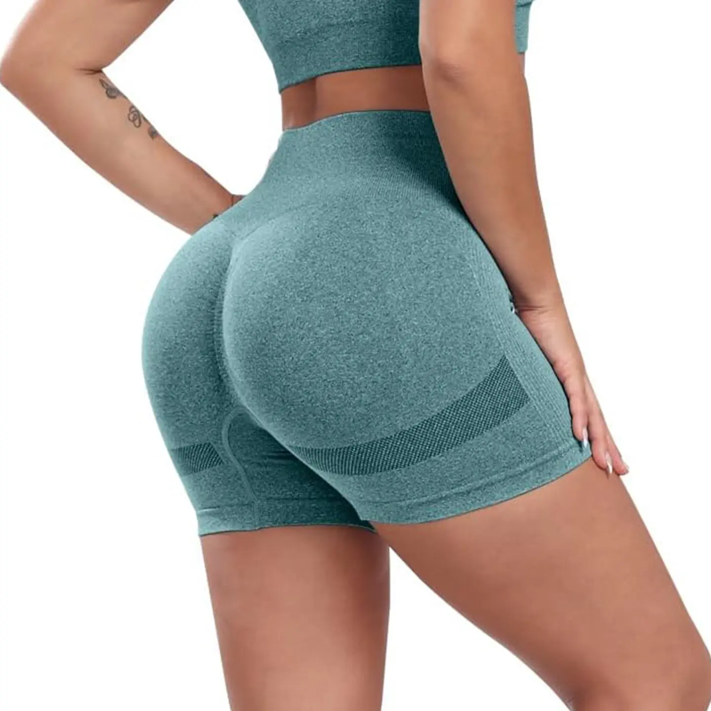 Fashion Skinny High Waist Peach Hip Yoga Pants Sports Cycling Pants Fitness Shorts Hip Lifting Leggings Three-point Pants