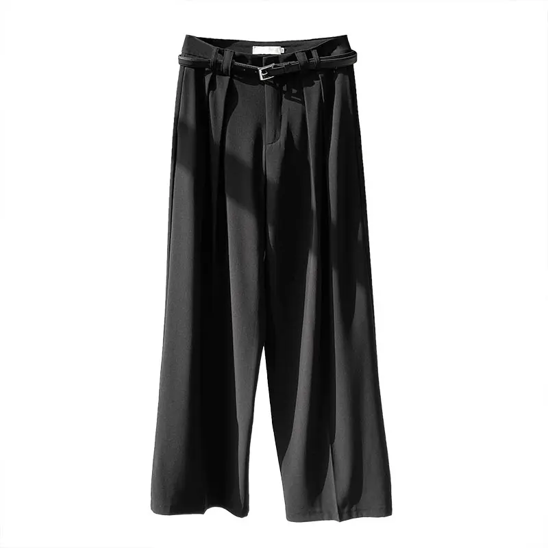Tachibana suit pants high waist thin drape loose retro senior casual pants women pantalones