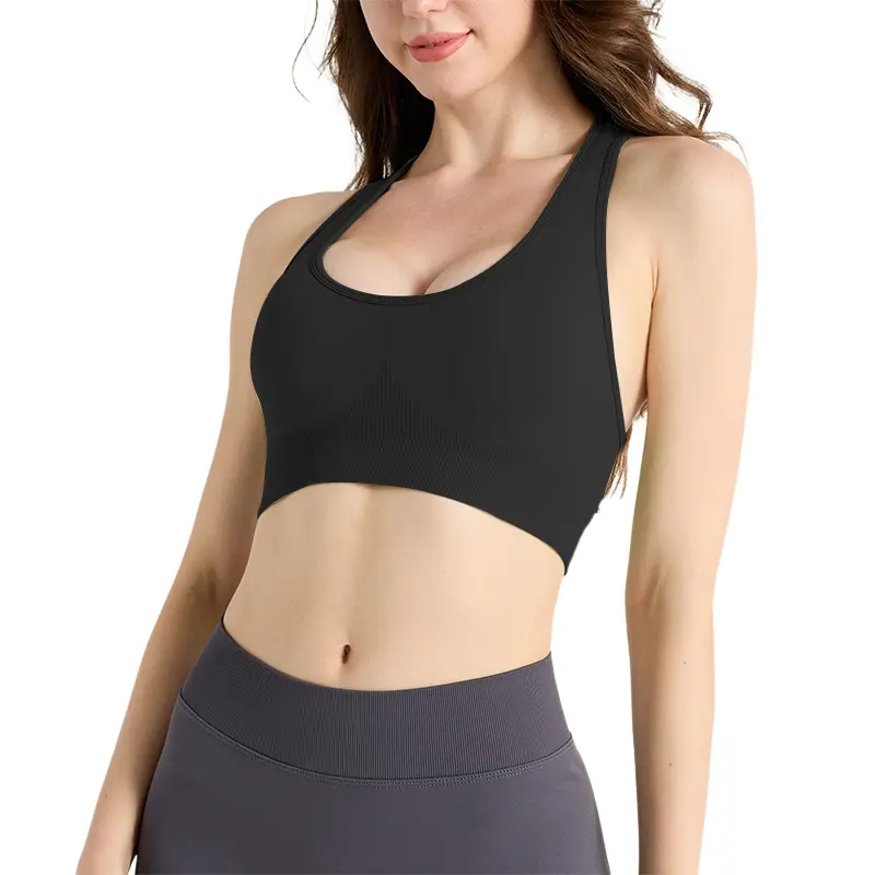 Seamless running fitness yoga sports underwear I-shaped vest sexy back sports bra