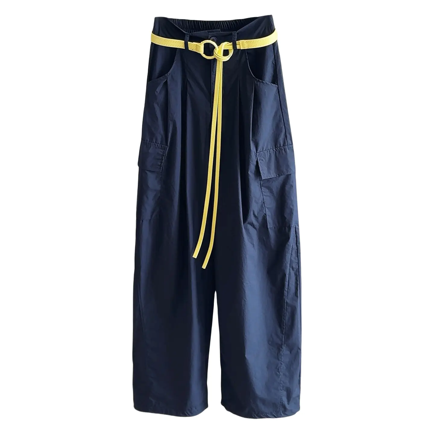 High waist and thin overalls women's summer new design sense casual loose and thin sunscreen wide-leg pants pants