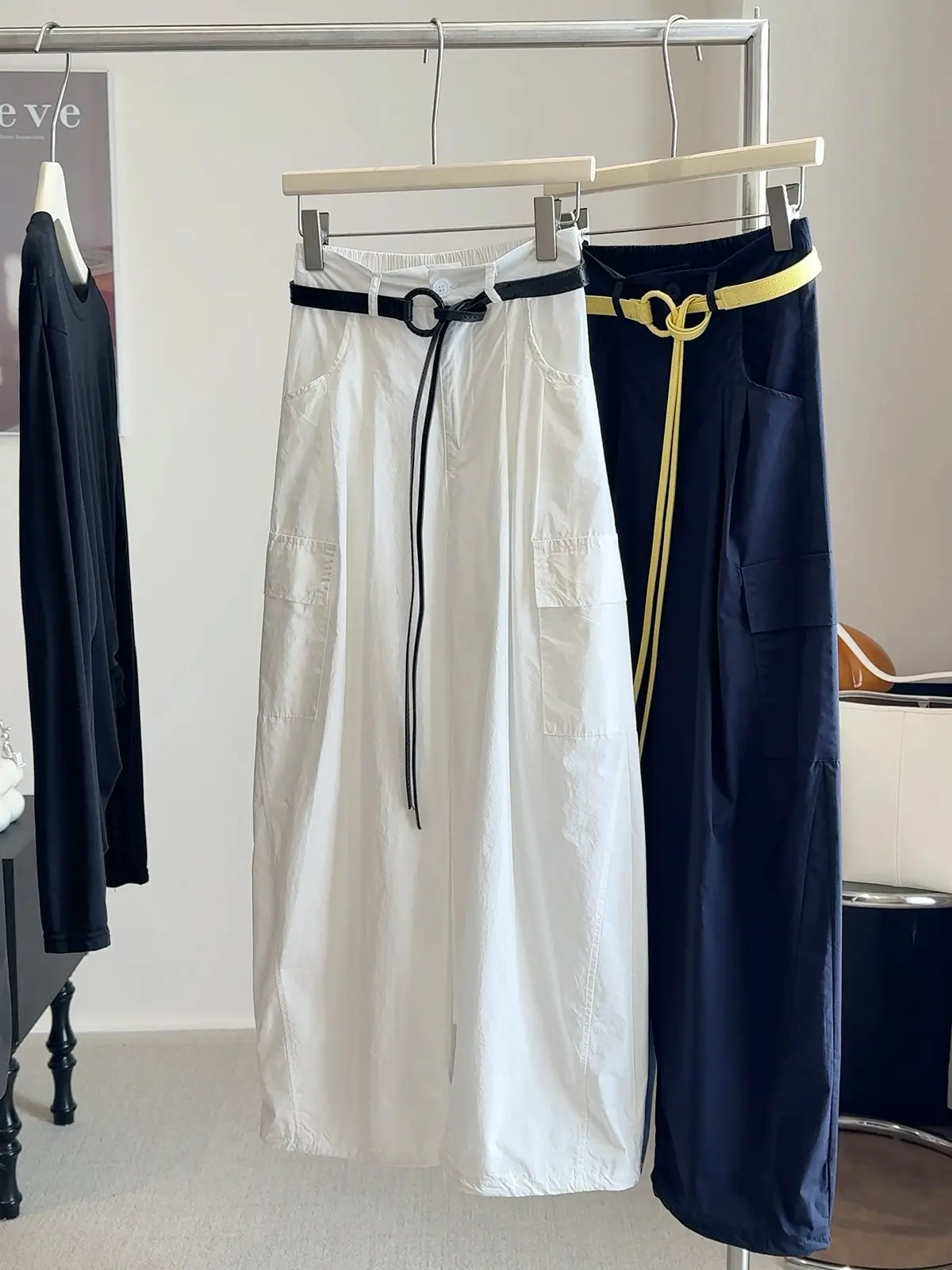High waist and thin overalls women's summer new design sense casual loose and thin sunscreen wide-leg pants pants