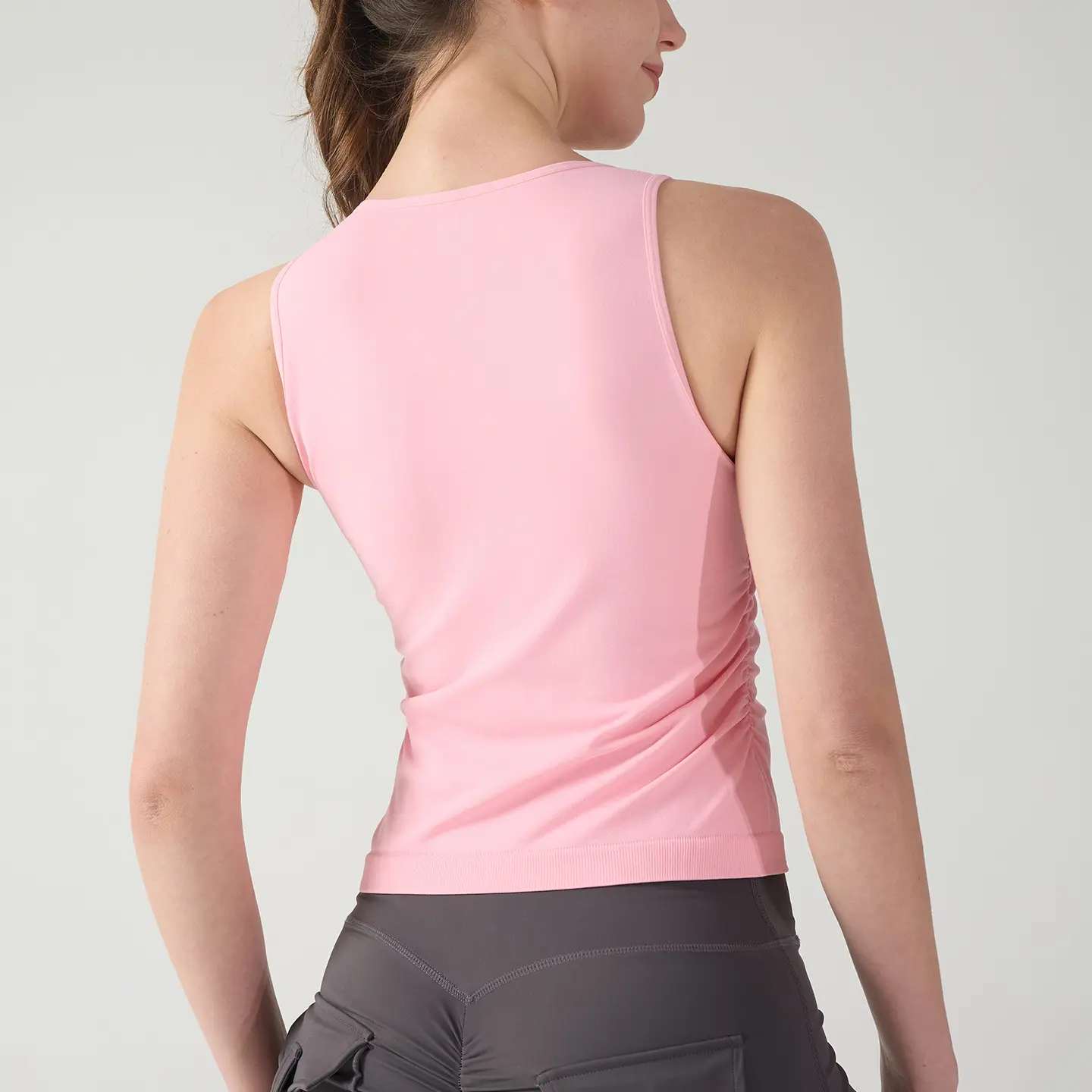 Summer Bilateral Folded Yoga Vest Skinny Yoga Top Sleeveless Quick-Drying Fitness Sports Vest