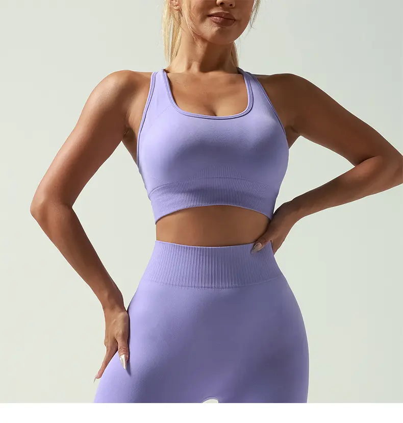 Yoga Sports Underwear Cross Beauty Back Fitness Running High Strength Shockproof Fixed Cup Yoga Vest