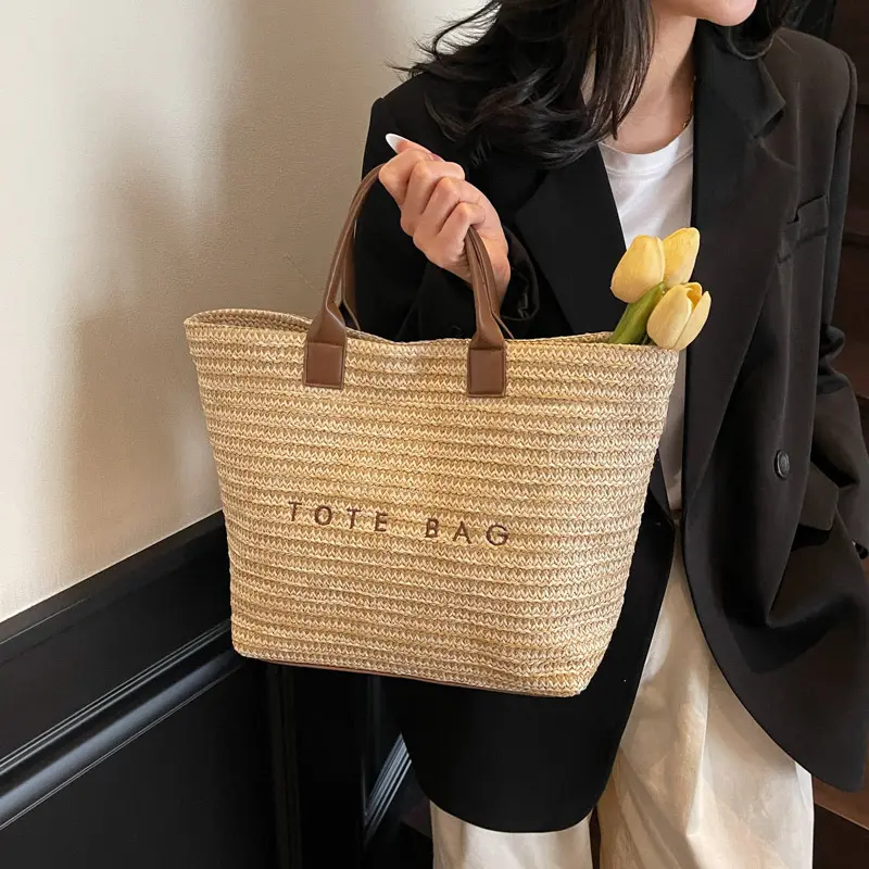 Women Tote Bag Top-Handle Bags Large Capacity Handbag Simple Casual Shoulder Bag Daily Shopping Travel Pack