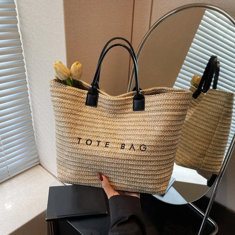 Women Tote Bag Top-Handle Bags Large Capacity Handbag Simple Casual Shoulder Bag Daily Shopping Travel Pack