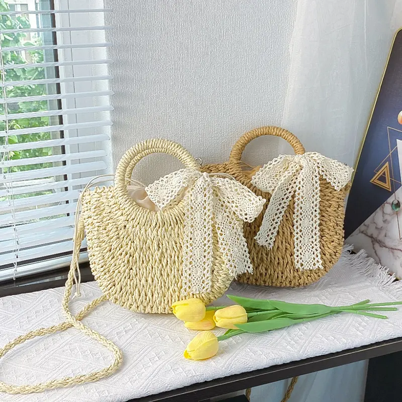 Women's Shoulder Bag Woven Bag Leisure Summer Large Capacity Shoulder Crossbody Bag Seaside Holiday Straw Handbags