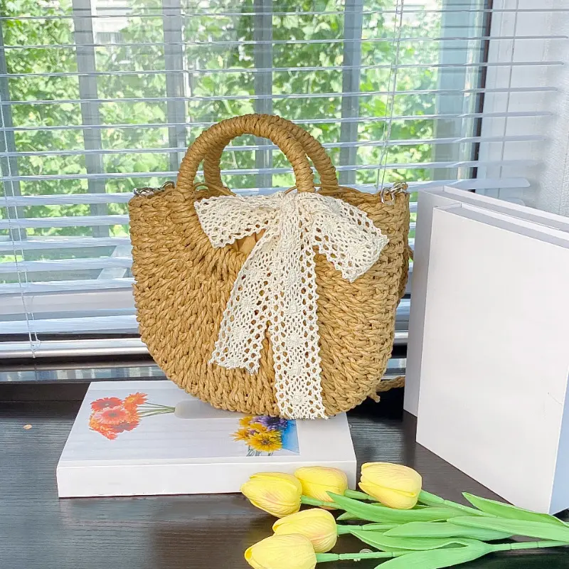 Women's Shoulder Bag Woven Bag Leisure Summer Large Capacity Shoulder Crossbody Bag Seaside Holiday Straw Handbags