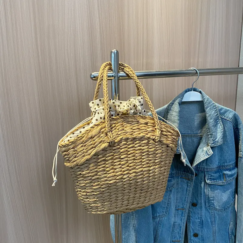 Handmade Women's Handbag Designer Straw Bag Bohemian Woven Summer Beach Bags Female High Capacity Shopping Basket Tote