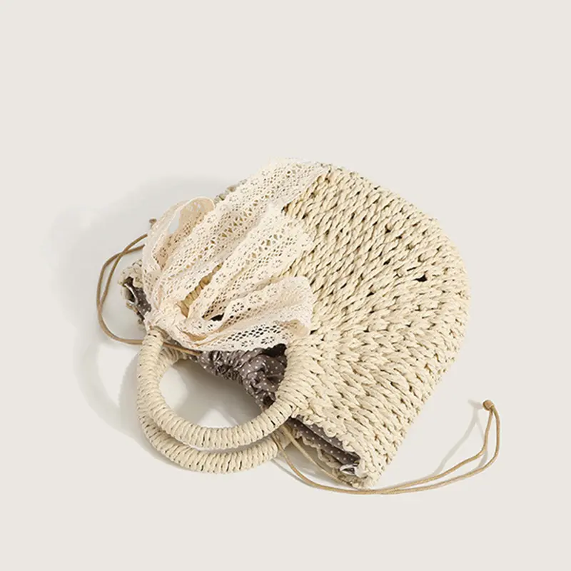 Summer Straw Bags Women's Rattan Handmade Basket Shoulder Beach Bag Trend Bohemian Luxury Designer Small Handbags Purses