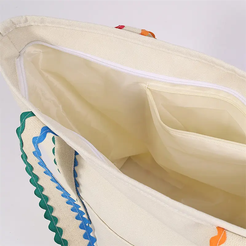 Lightweight Canvas Shoulder Bag Shopper Tote Bag Literary Style Casual Large Capacity Handbag Student Daily Books Pack