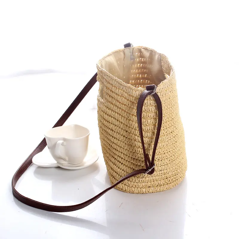 Wicker Woven Rattan Crossbody Bags for Women Summer Beach Straw Handbag Bohemia Travel Large Capacity Shoulder Shopper Totes