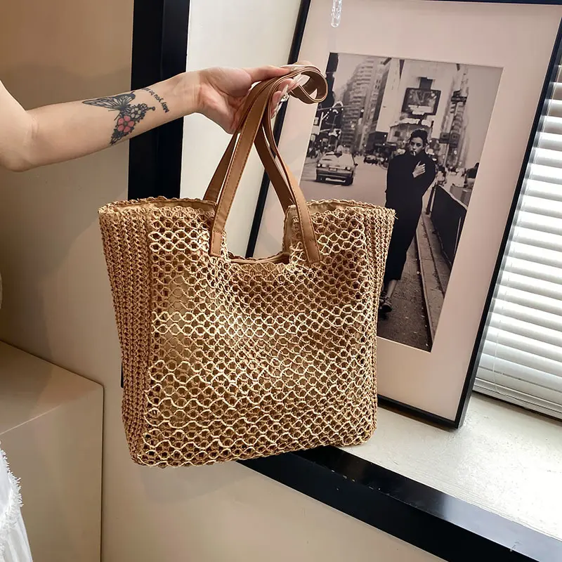 Beach Bag For Women Shopper Tote Bag Handbags For Female Shoulder Bag Clutch Bags Big Capacity Underarm Bags