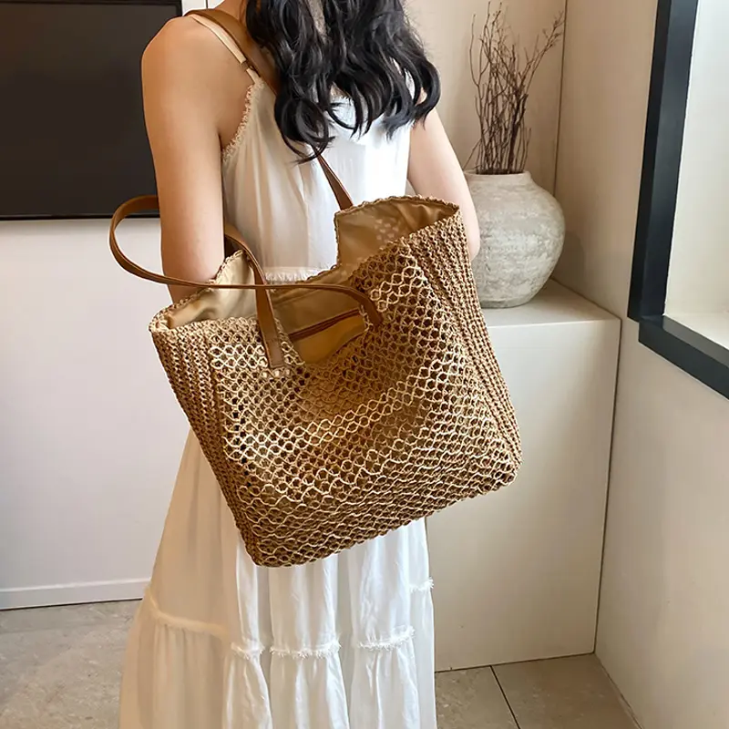 Beach Bag For Women Shopper Tote Bag Handbags For Female Shoulder Bag Clutch Bags Big Capacity Underarm Bags