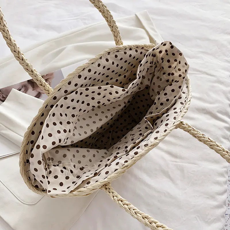 Straw Knitted Bags for Women Summer Hand-Woven Rattan Shoulder Bag Handmade Wicker Beach Tote Bags Bohemia Bali Handbag bolsos