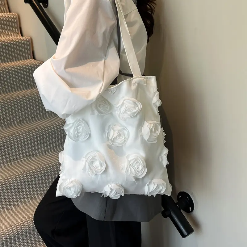 New Version Lightweight Versatile Nylon Bag Large Capacity Tote Bag Sweet Girl Daily Commuting Shoulder Bag